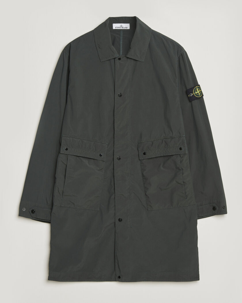 Stone Island Light Compact Car Coat Charcoal – Grigio