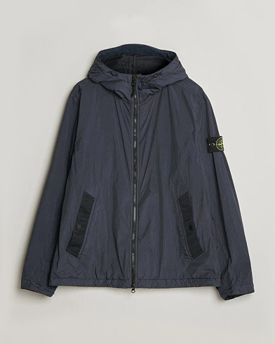 Stone Island Crinkle Reps Padded Hood Jacket Navy – Blu