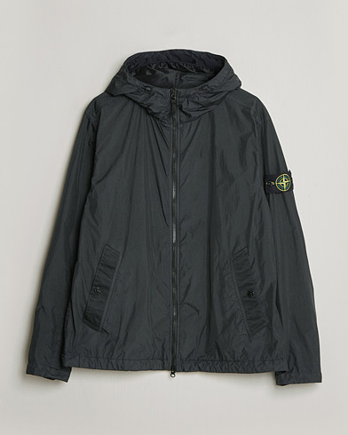 Stone Island Crinkle Reps Padded Hood Jacket Black – Nero