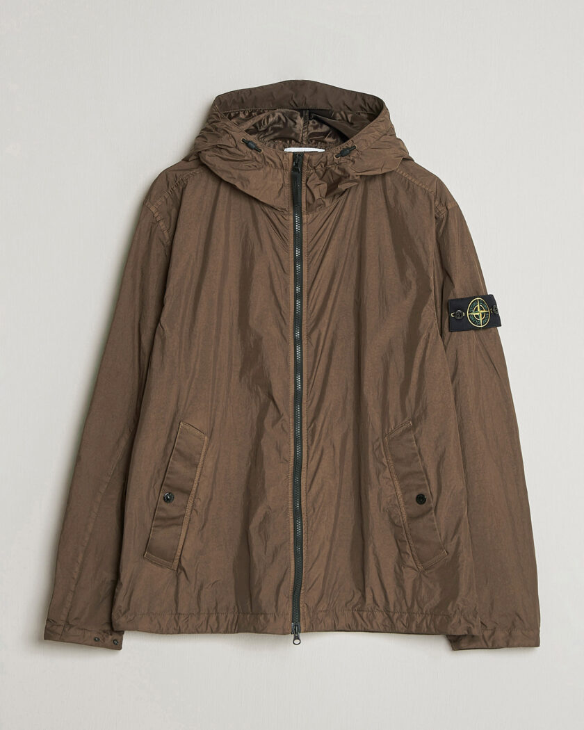 Stone Island Crinkle Reps Padded Hood Jacket Umber – Marrone