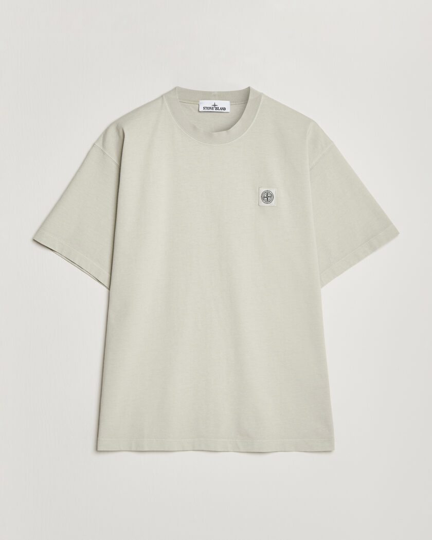 Stone Island Combed Organic Cotton T-Shirt Pearl Grey – Grigio