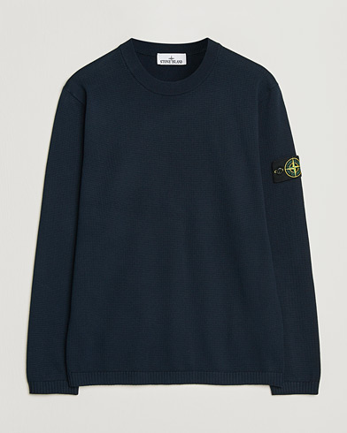 Stone Island Micro Stitch Soft Organic Cotton Crewneck Navy – Blu