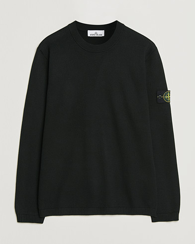Stone Island Micro Stitch Soft Organic Cotton Crewneck Black – Nero
