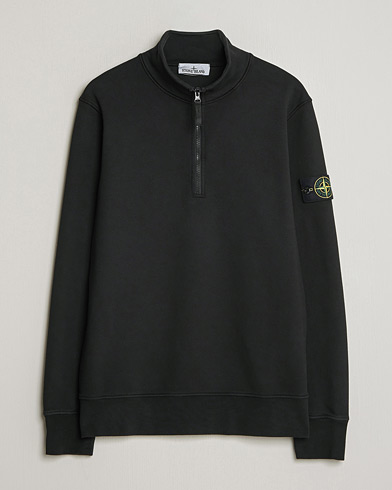 Stone Island Garment Dyed Fleece Half Zip Black – Nero