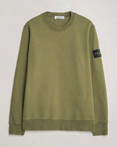 Stone Island Garment Dyed Fleece Sweatshirt Military Green – Verde