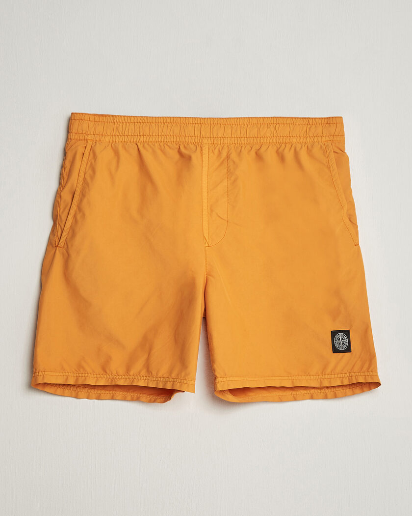 Stone Island Brushed Nylon Swimshorts Tangerine – Arancione