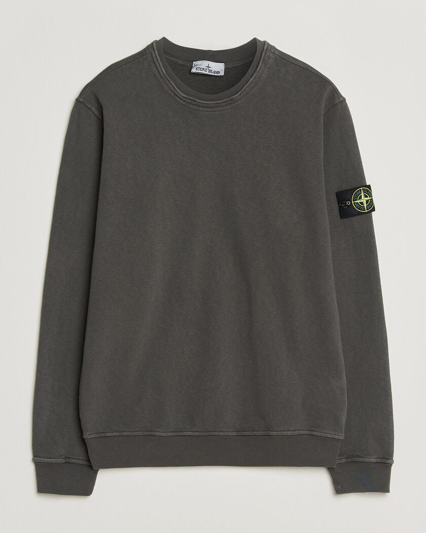 Stone Island Old Dyed Cotton Sweatshirt Charcoal – Grigio