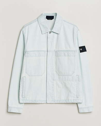 Stone Island Denim Jacket Ultra Bleached – Blu