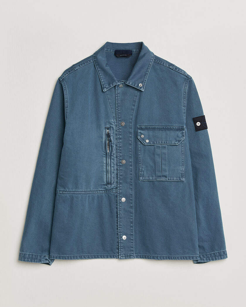 Stone Island Denim Overshirt Indigo – Blu