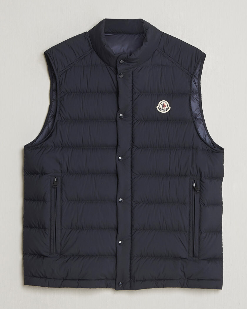 Moncler Barthe Down Vest Navy – Blu