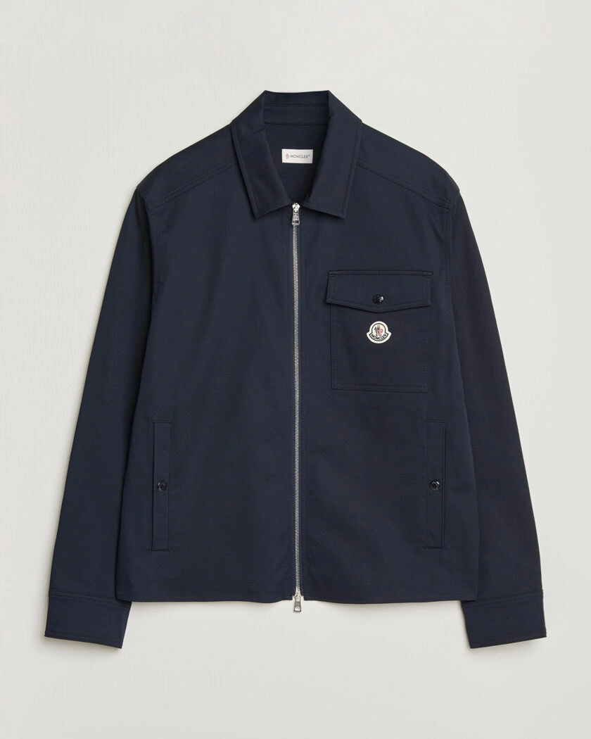 Moncler Zip Overshirt Navy – Blu
