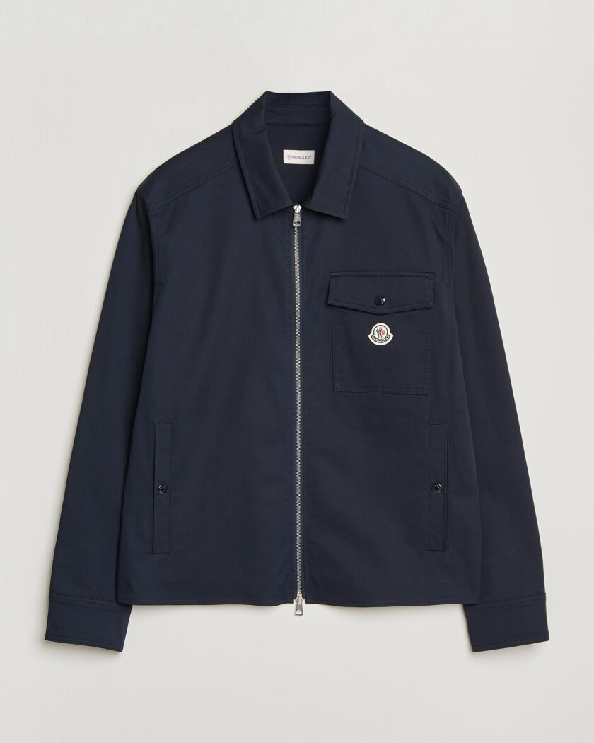 Moncler Zip Overshirt Navy – Blu
