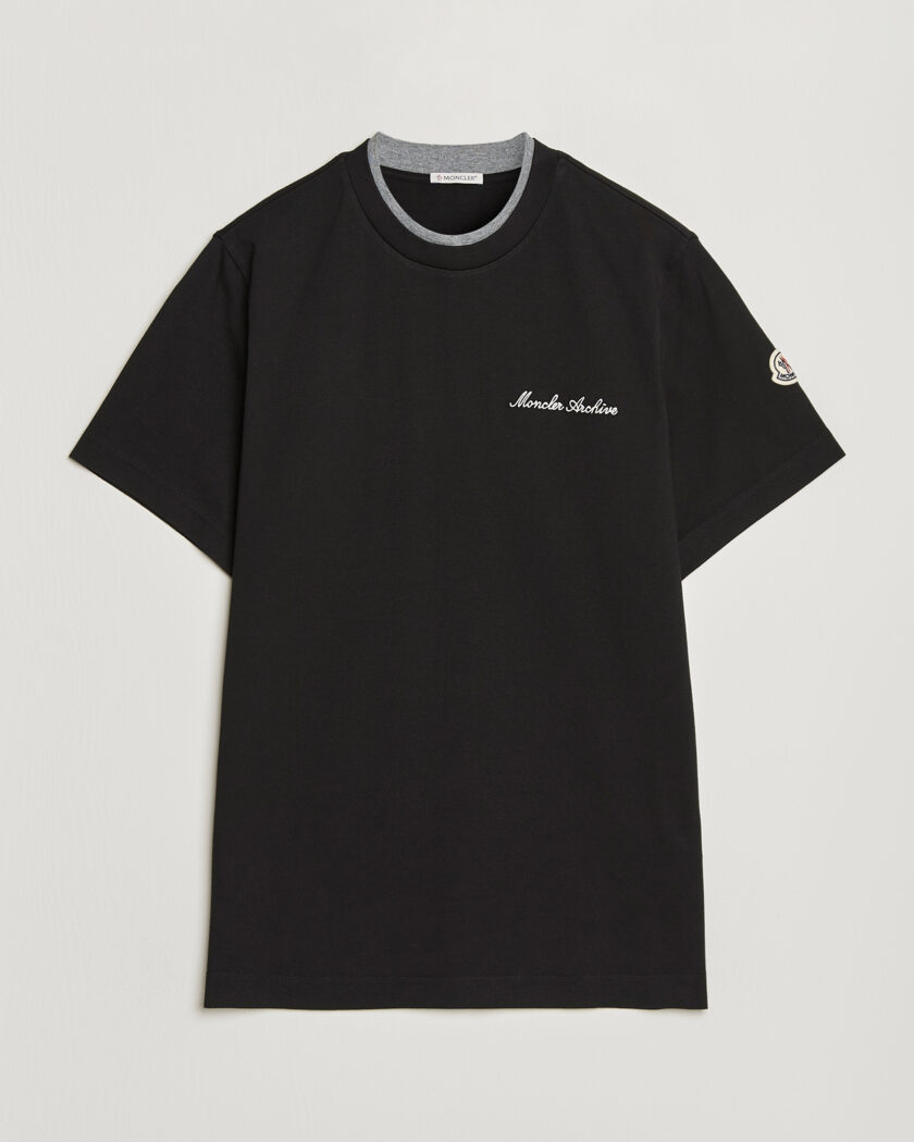 Moncler Signature Logo T-Shirt Black – Nero