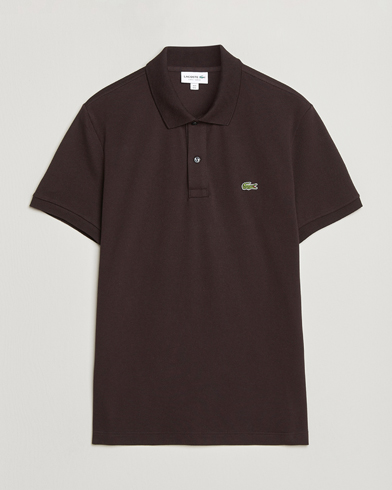 Lacoste Slim Fit Polo Piké Buffle Brown – Marrone