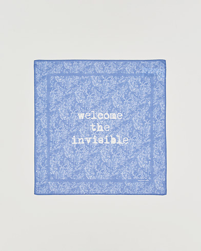 Massimo Alba Printed Cotton Voile Hankerchief Tulip – Blu