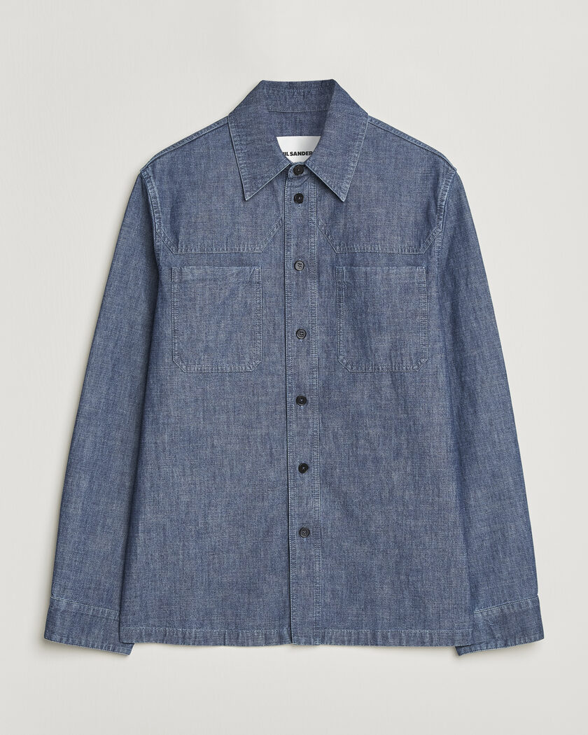 Jil Sander Denim Overshirt Indigo Blue – Blu