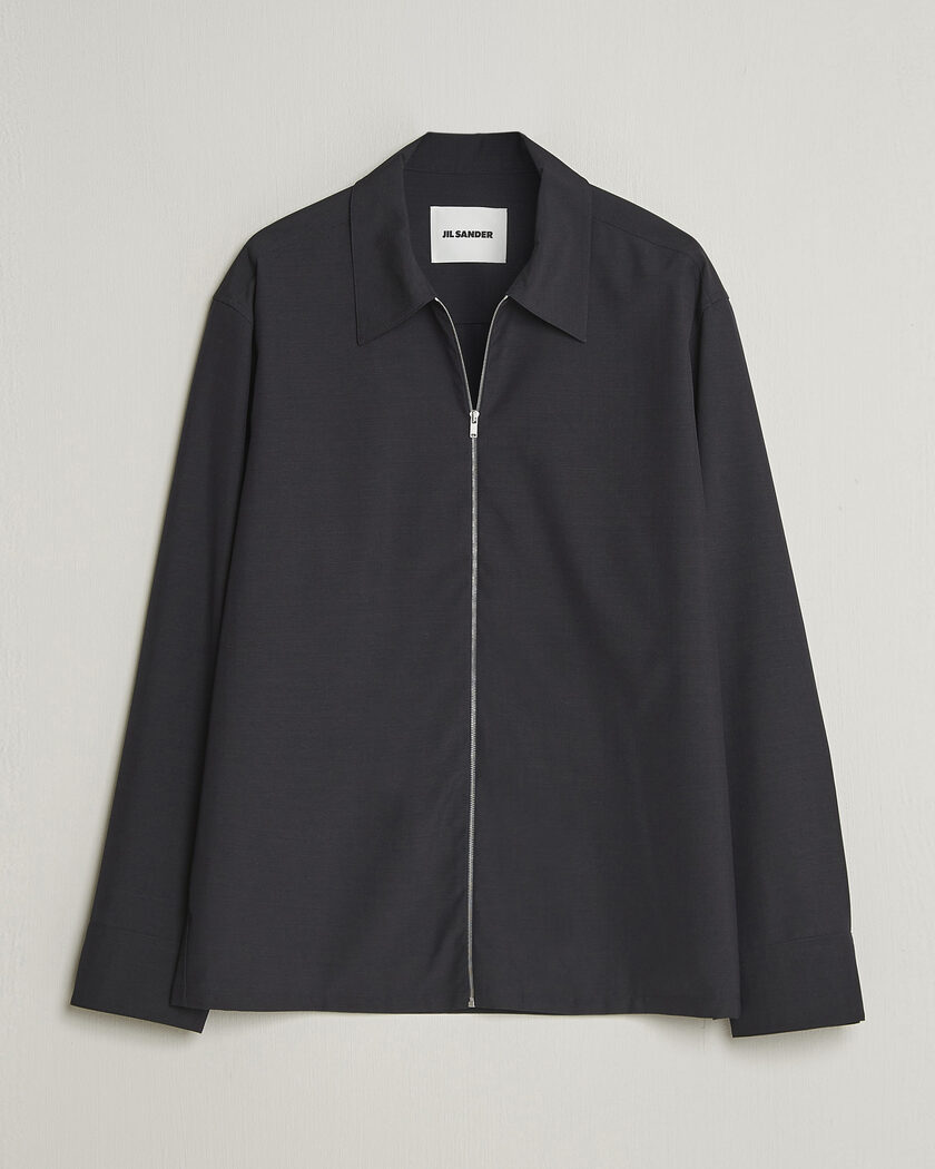 Jil Sander Zip Shirt Blouson Navy – Blu