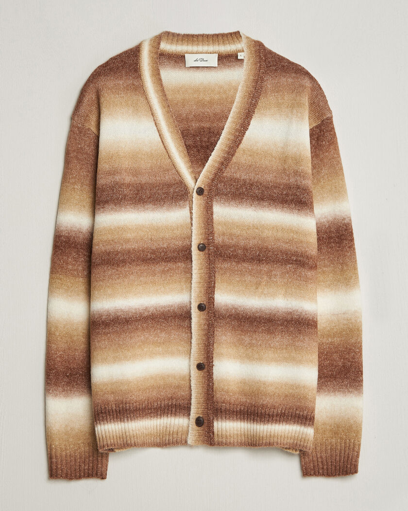 LES DEUX Boston Gradient Knitted Cardigan Teak Brown – Marrone