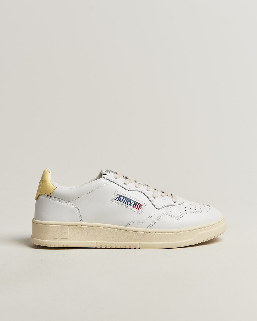 Autry Medalist Low Sneaker White/Lemon Meringue – Bianco
