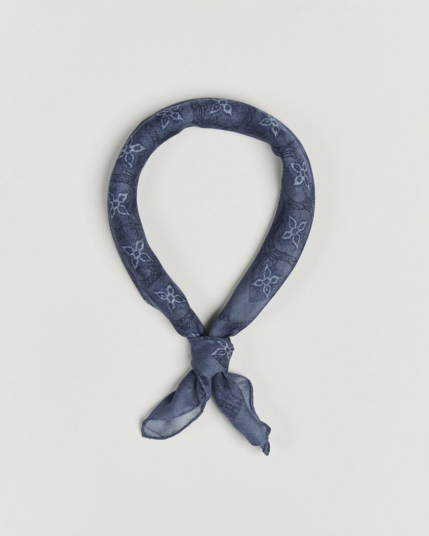 Massimo Alba Cashmere/Silk Bandana Navy