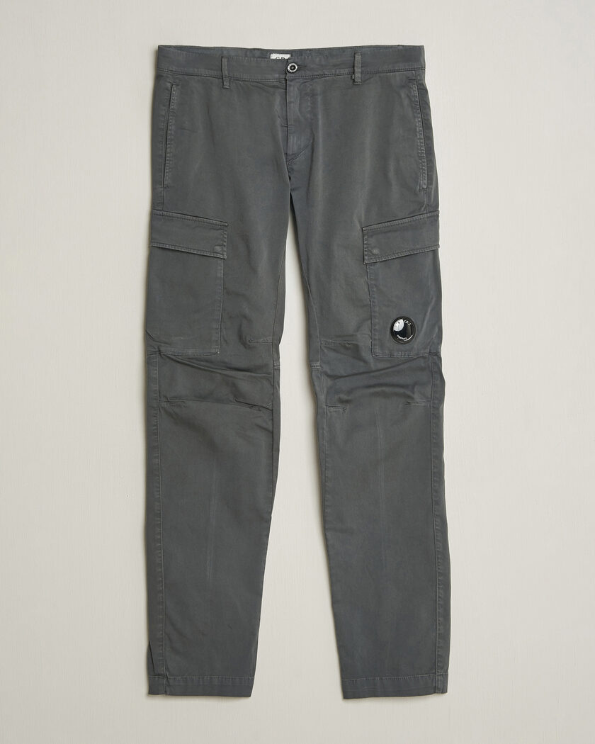 C.P. Company Satin Stretch Cargo Pants Dark Grey – Grigio