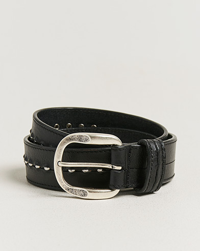 Golden Goose Studded Leather Belt Black – Nero
