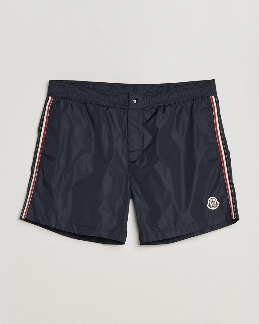 Moncler Contrast Band Swim Shorts Navy – Blu