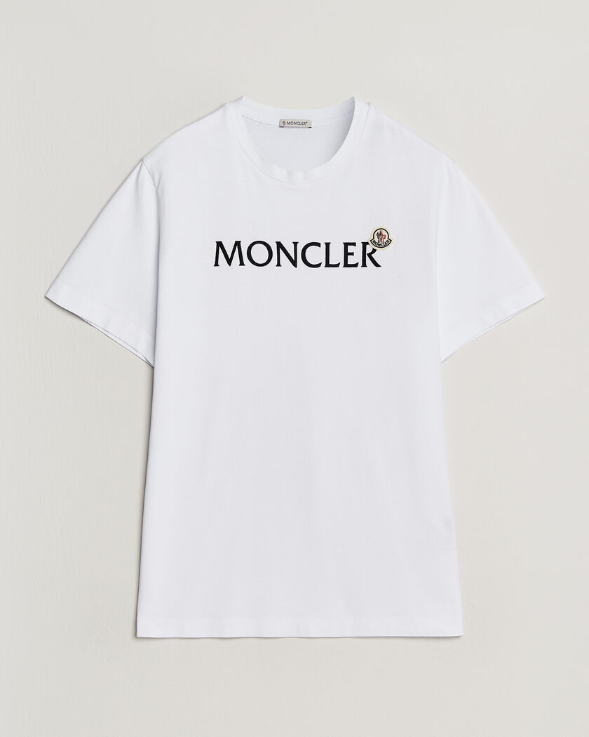 Moncler Lettering Logo T-Shirt White – Bianco