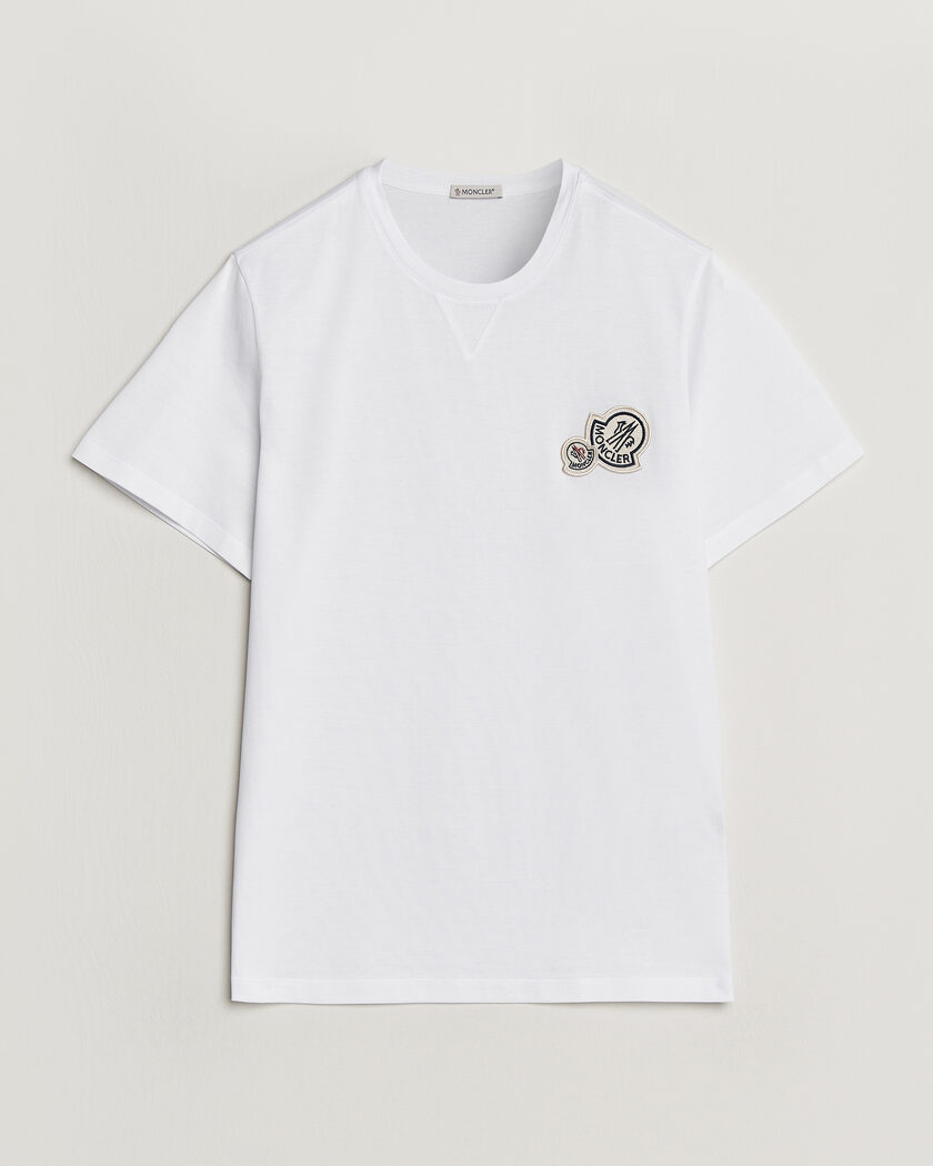 Moncler Double Logo T-Shirt White – Bianco