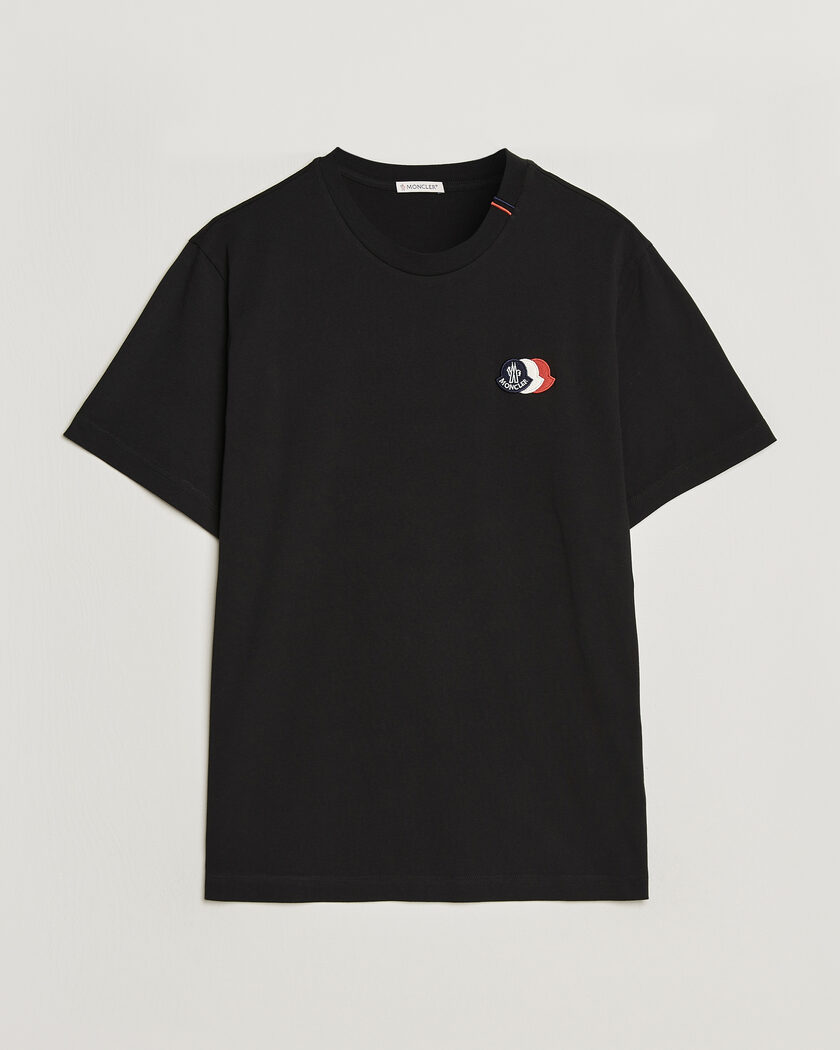 Moncler Tricolore Logo T-Shirt Black – Nero