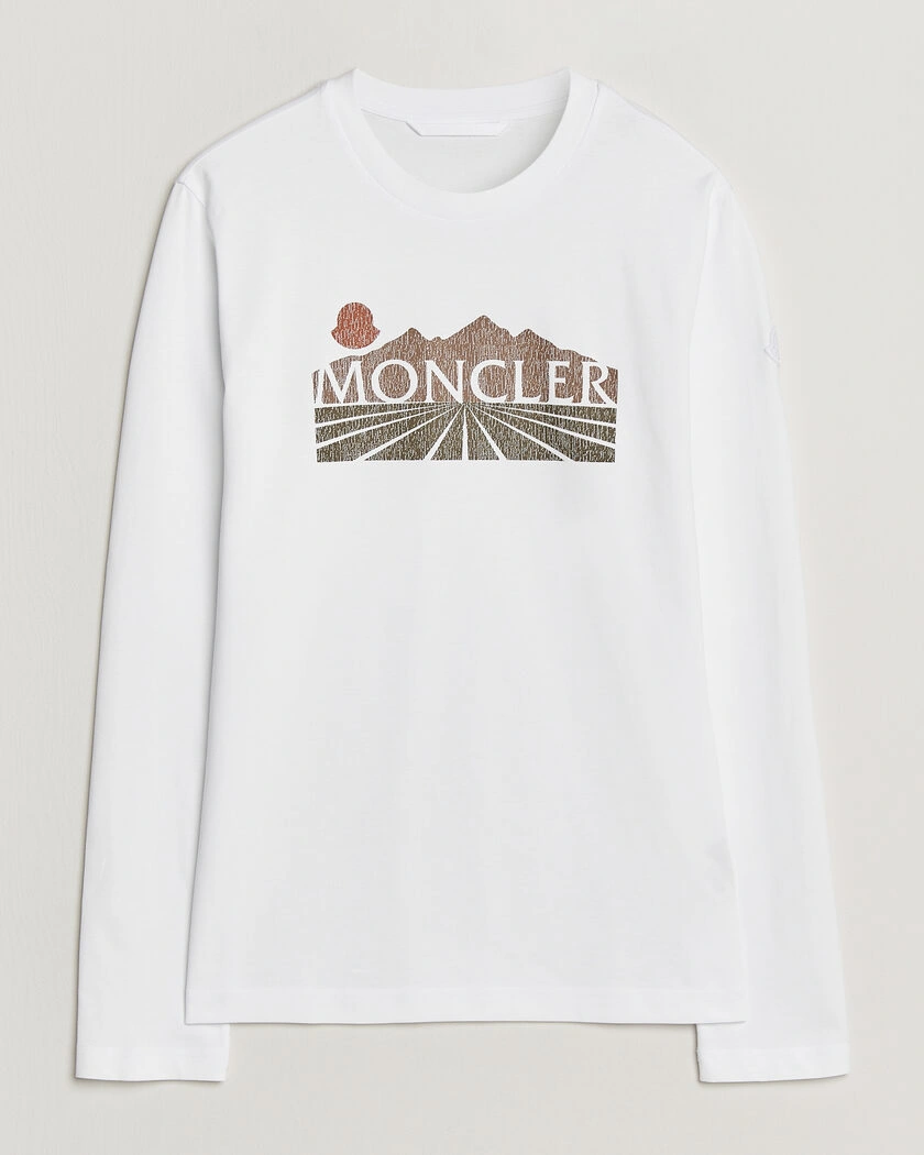  Moncler Graphic Long Sleeve T-Shirt White – Bianco