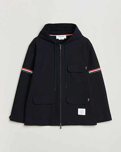 Thom Browne Tech Twill Field Jacket Navy – Blu