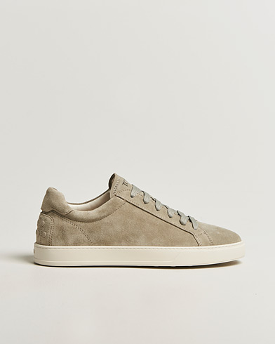 Tod's Cassetta Lacciata Sneaker Sage Suede – Verde