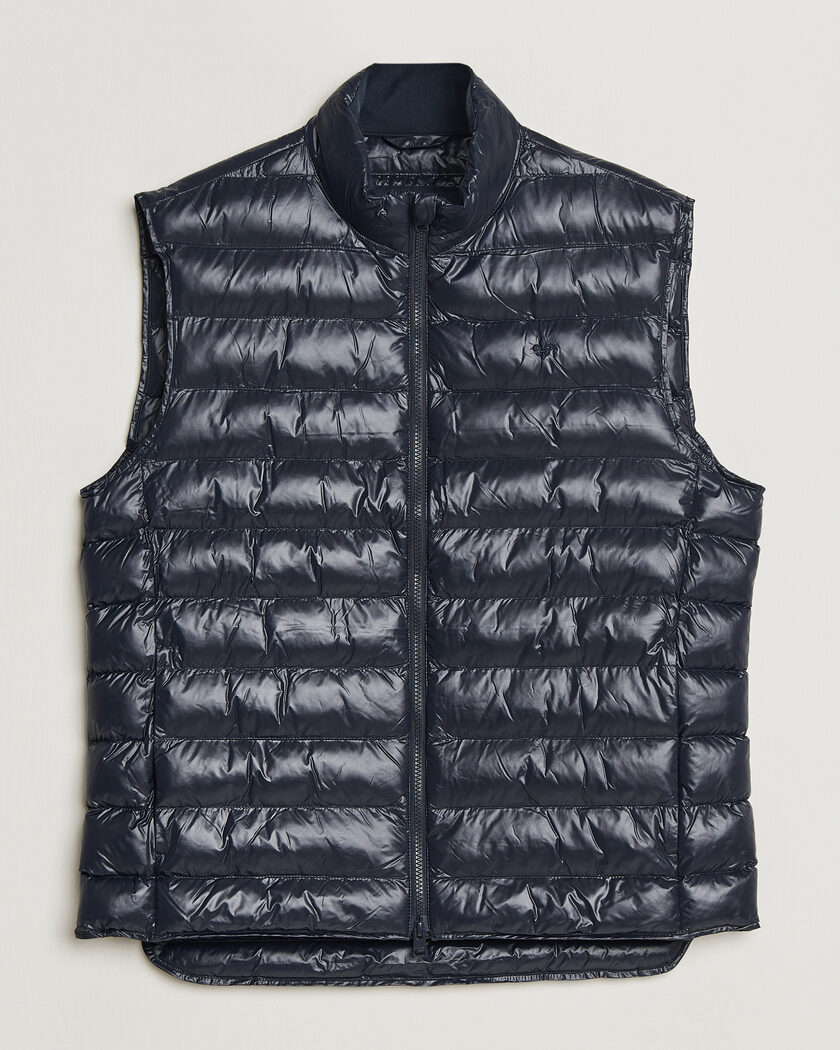 Morris Norfolk Liner Vest Glossy Navy – Blu