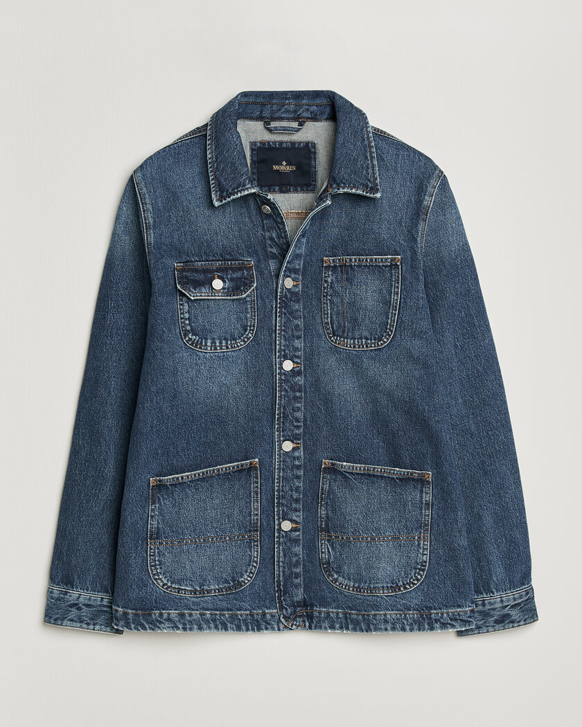 Morris Denim Shirt Jacket Blue – Blu