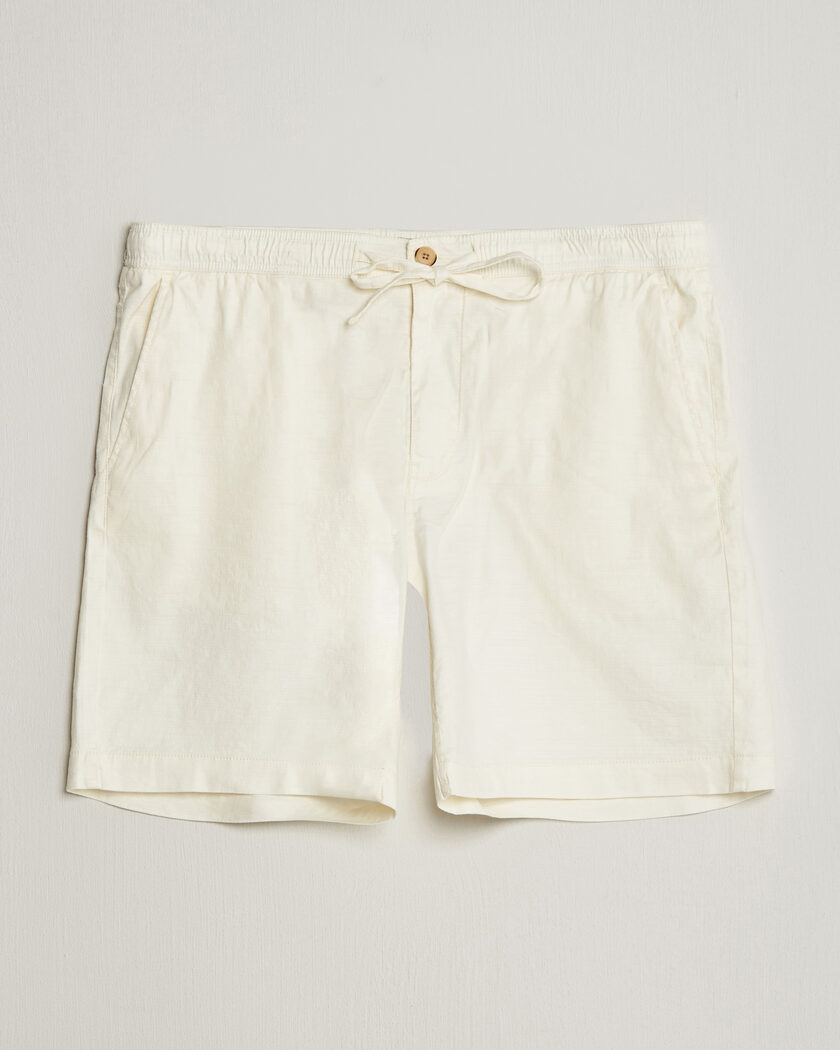 Morris Fenix Linen Shorts Off White – Bianco