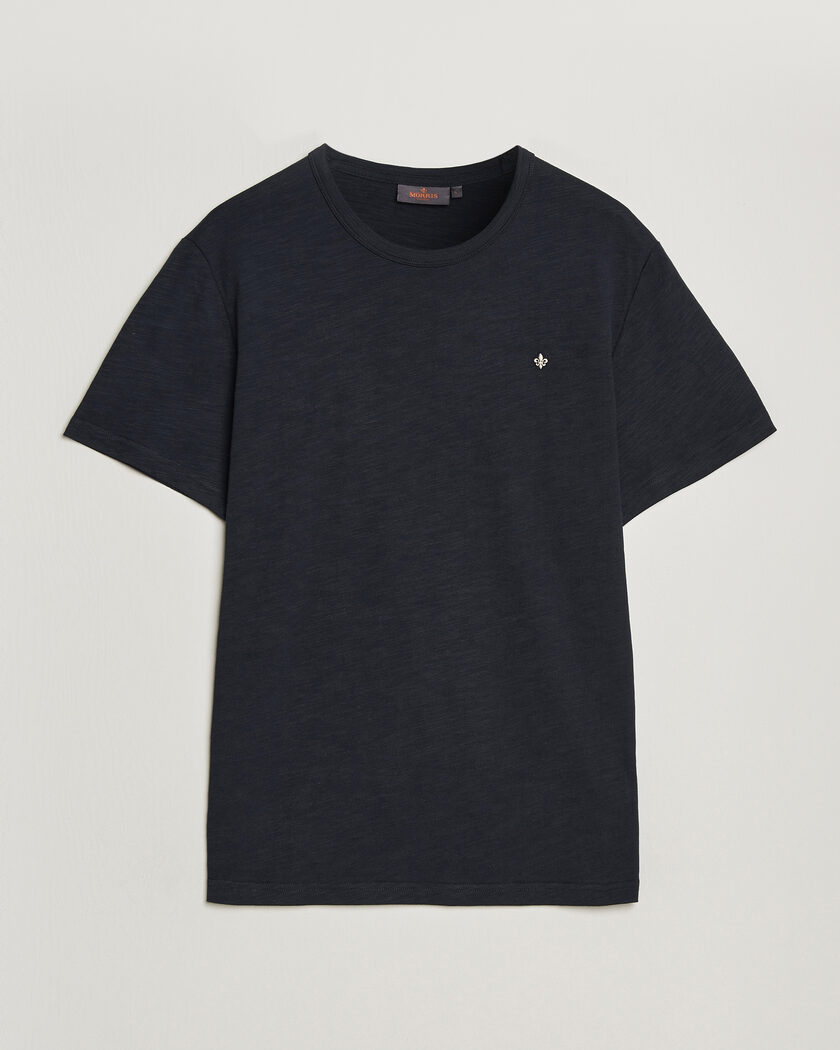 Morris Watson Slub T-Shirt Dark Blue – Blu