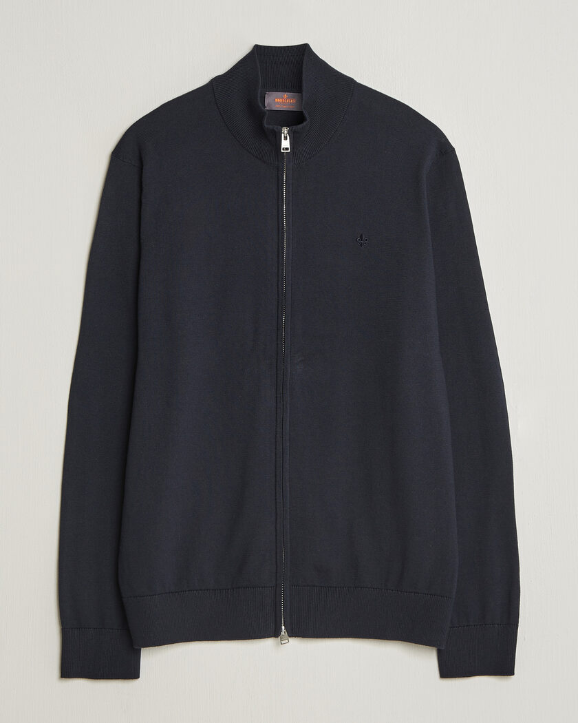 Morris Riley Zip Cardigan Navy – Blu