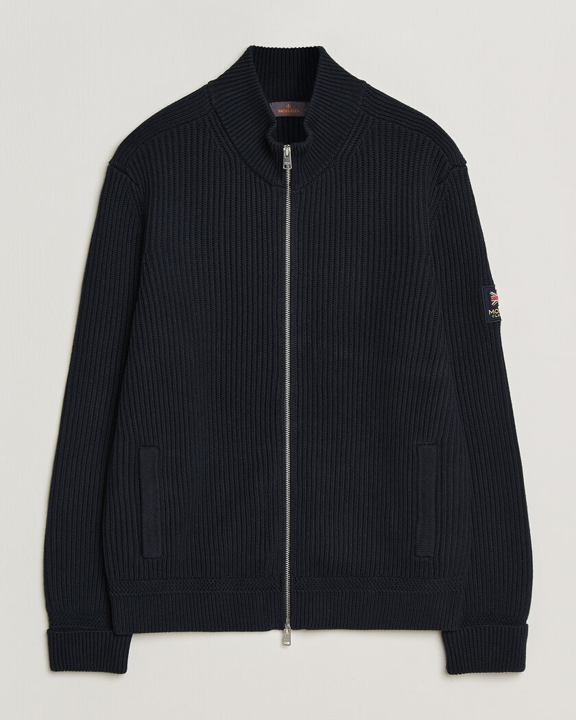 Morris Brenton Full-Zip Cardigan Navy – Blu