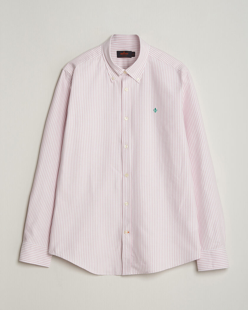 Morris Douglas Striped Oxford Shirt Pink – Rosso