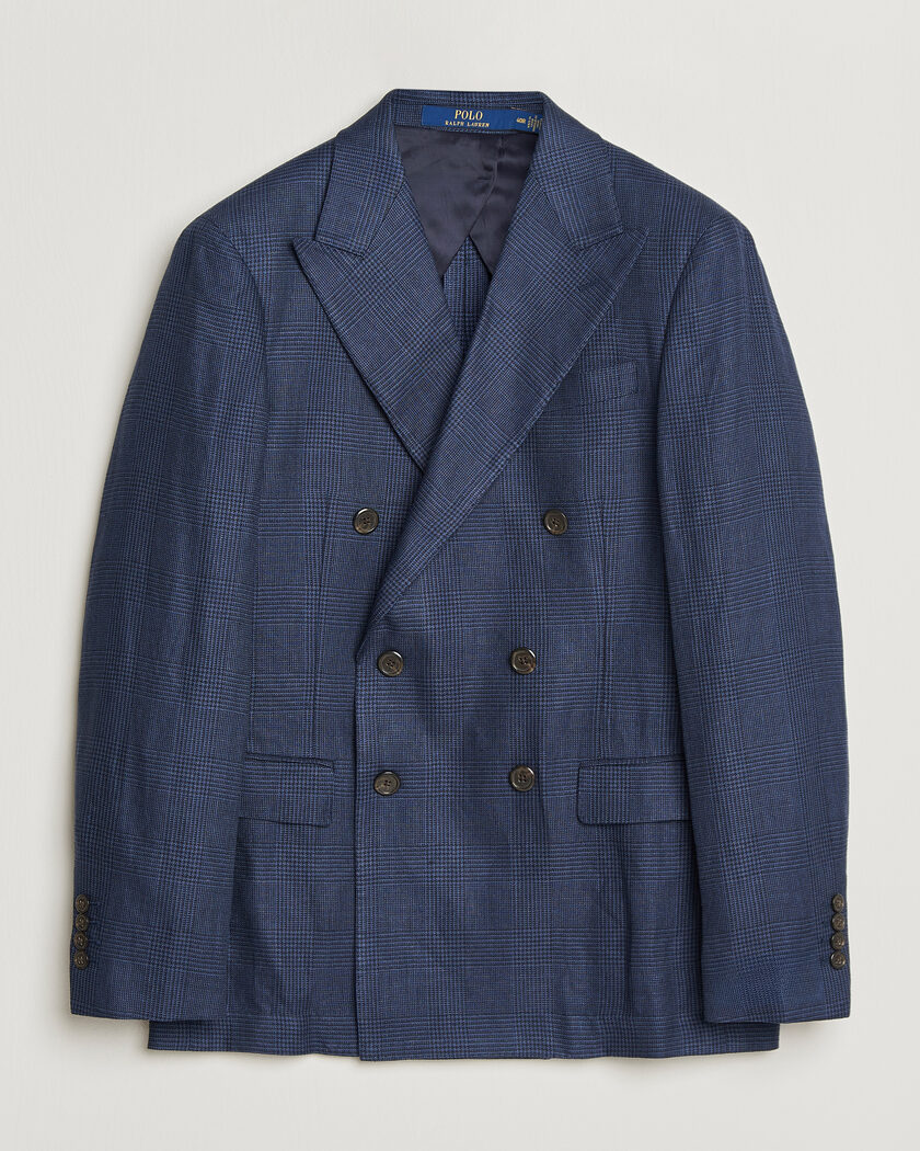 Polo Ralph Lauren Mini Glenplaid DB Blazer Spring Navy – Blu