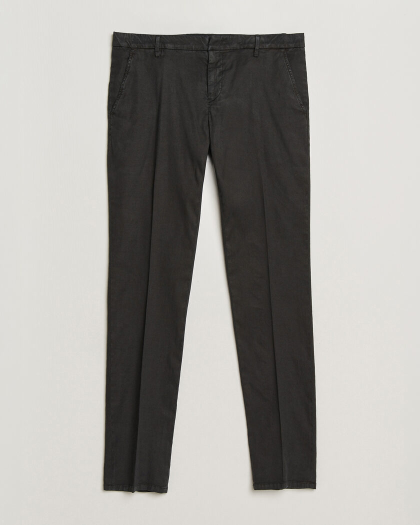 Dondup Spiritisimo Linen Stretch Chinos Black – Nero