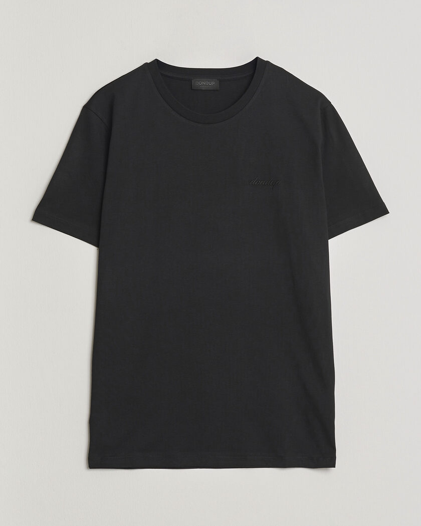 Dondup Logo Crew Neck T-Shirt Black – Nero