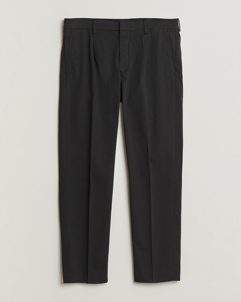 NN07 Bill Pleated Trousers Black – Nero