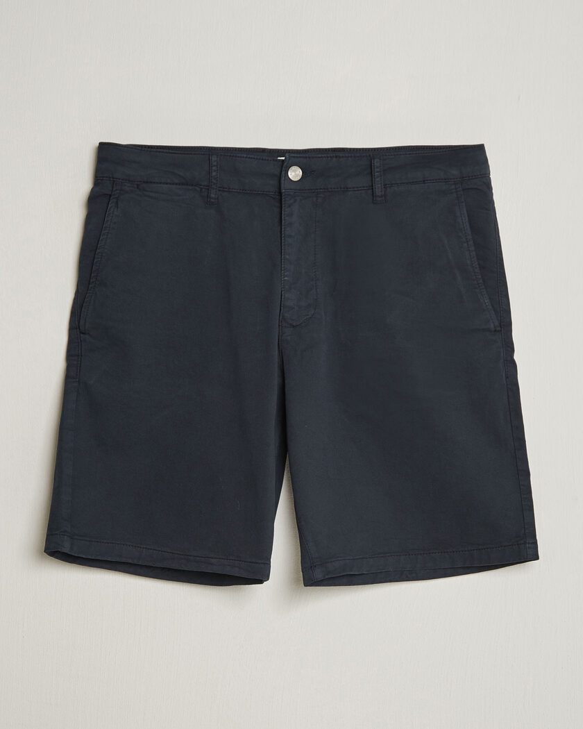 NN07 Aden Regular Fit Chino Shorts Navy Blue – Blu