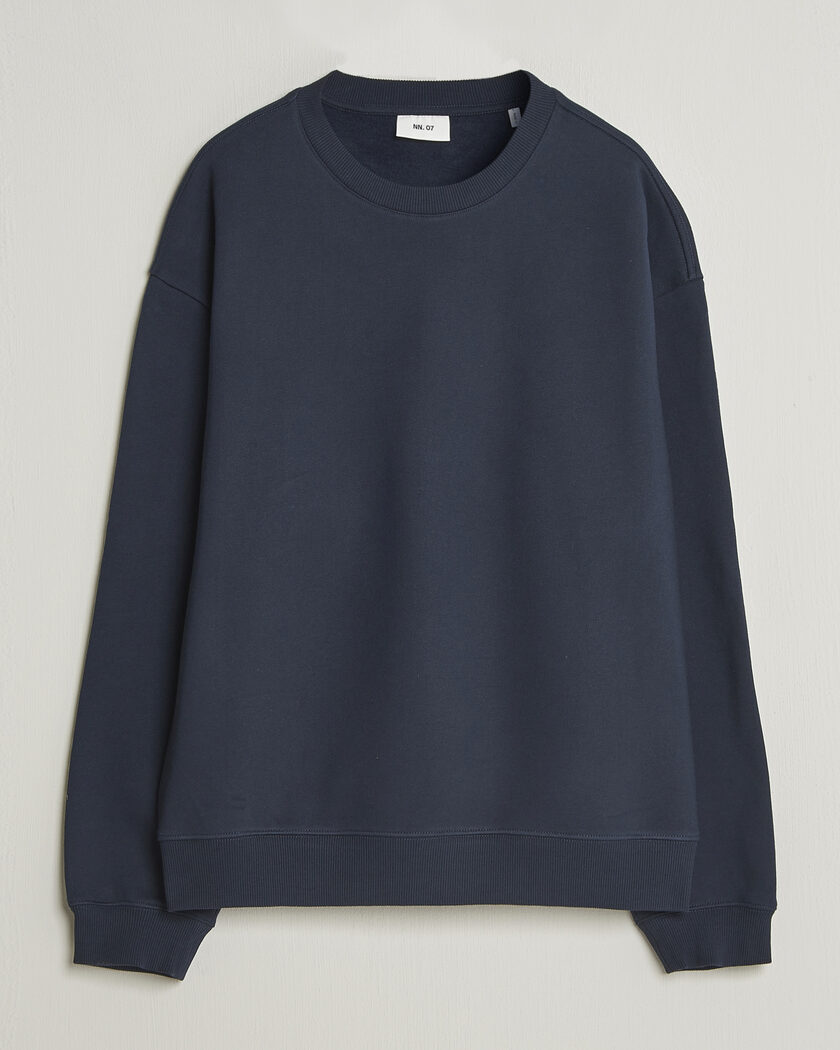 NN07 David Crew Neck Sweatshirt Navy Blue – Blu