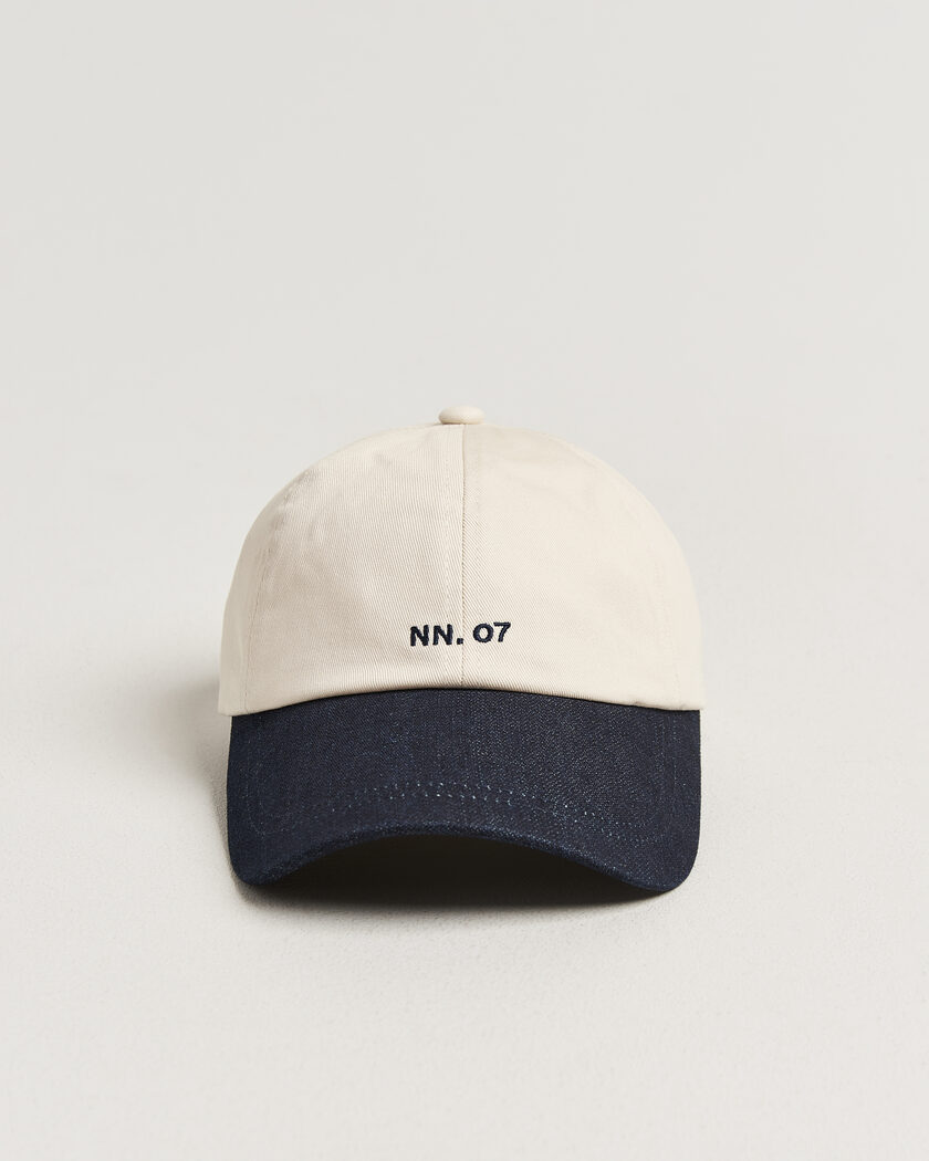 NN07 Logo Cap Raw Indigo – Blu