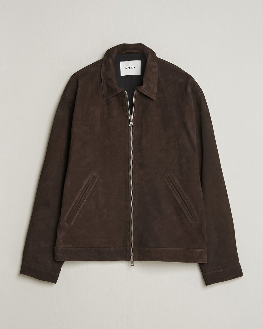 NN07 Petrus Suede Jacket Deep Truffle – Marrone