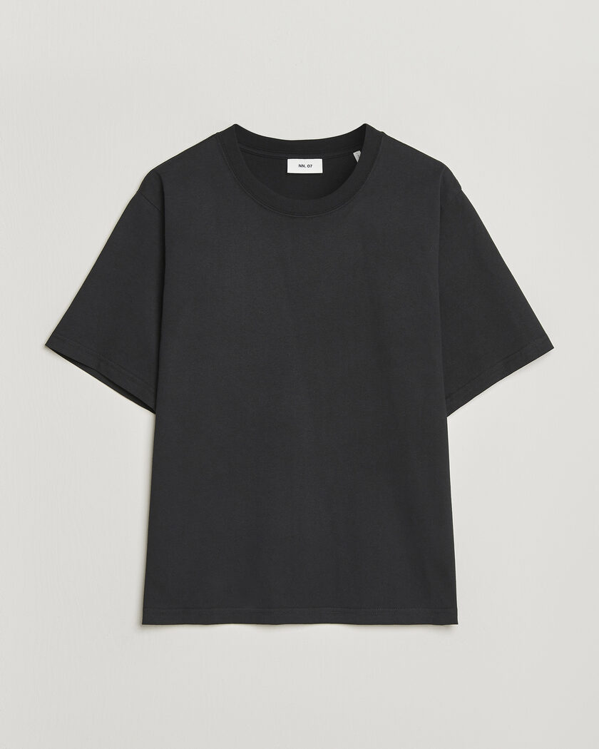 NN07 Jett Washed Crew Neck T-Shirt Black – Nero