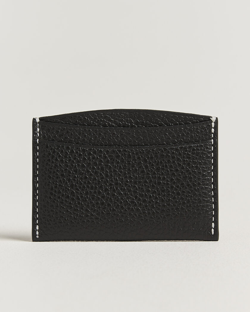 NN07 Grained Leather Card Holder Black – Nero
